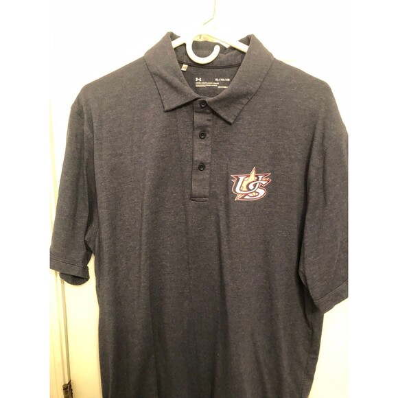 Under Armour Shirt Adult XL Gray Polo Short Sleeve Outdoors Classic Men's XL - Picture 1 of 3